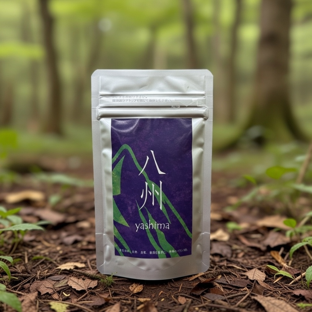 信州安曇野産のマコモ、古代菌、フルボ酸、その他植物性乳酸菌を配合したサプリメント、八州。植物性カプセルでとても安心してお飲みいただけます。