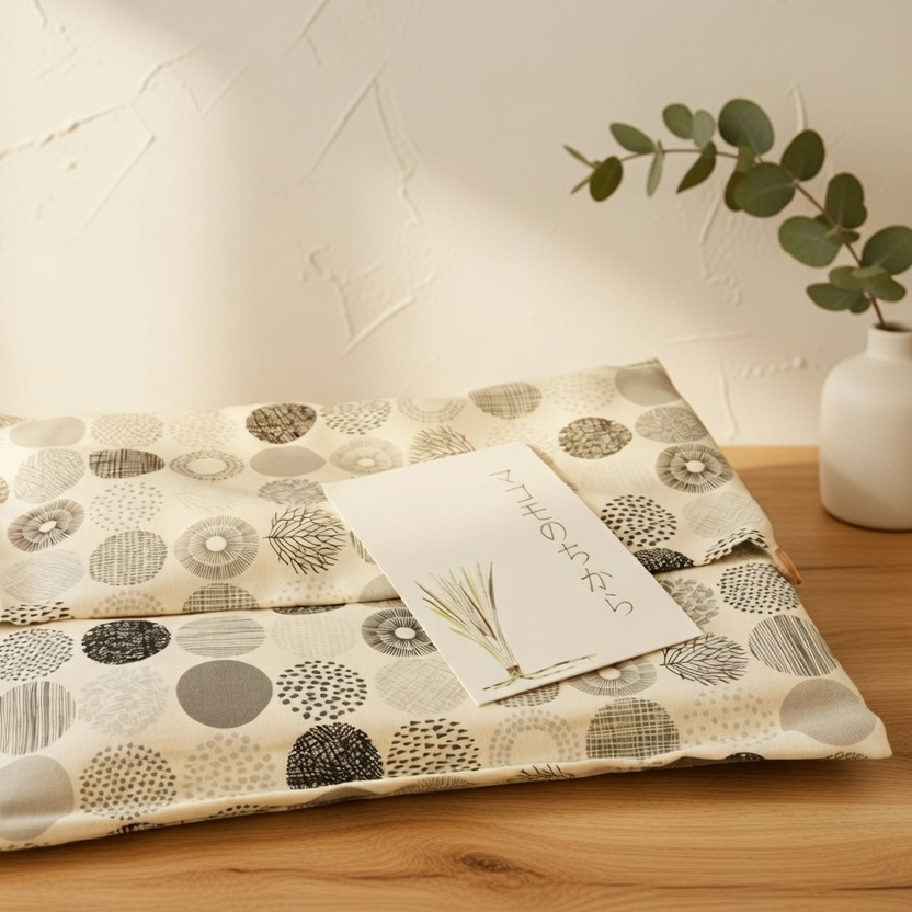 信州安曇野産のマコモなどを使って電子レンジで温めて使えるマコモカイロです。お布団に入れると1，2時間温かみが持続します