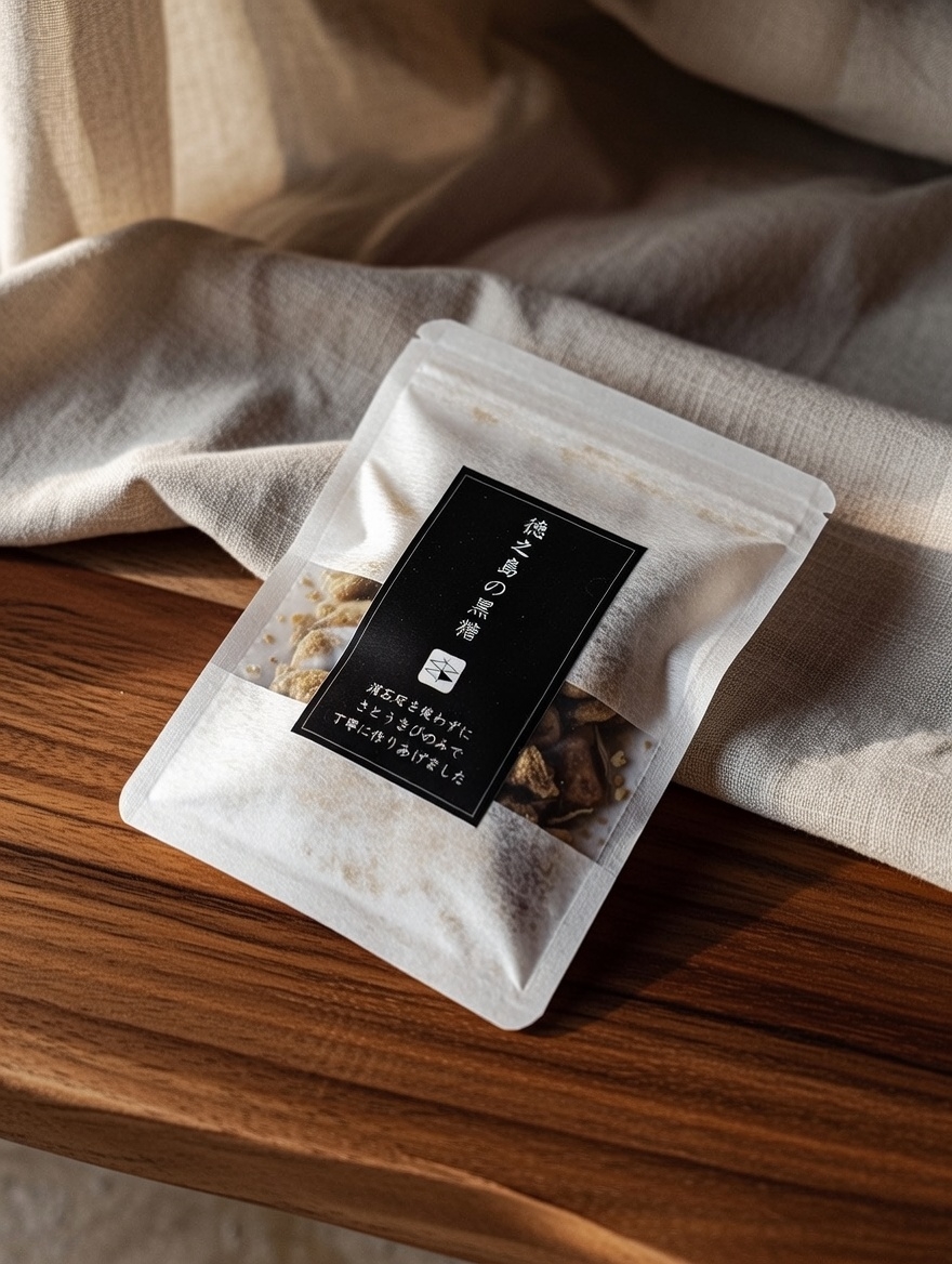 徳之島の消石灰を使わない黒糖。極力農薬を使わずに化学肥料も不使用で作られた黒糖。甘みがまろやかでとても美味しい